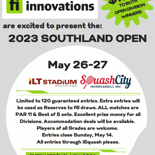 2023 fi Innovations Southland Open